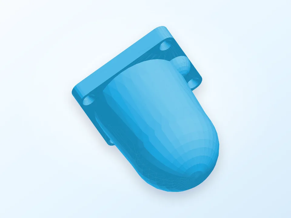 Tapa Trasera Conector USB Autocaravana (Motorhome) 3D model preview