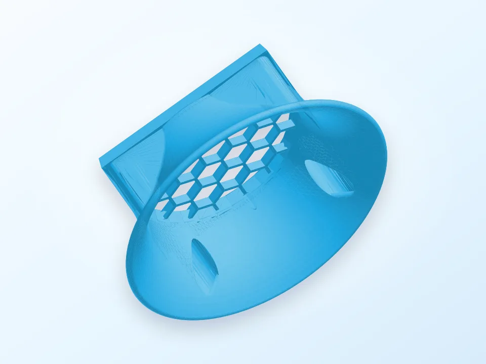 Fan Guard (huneycomb) 3D model preview