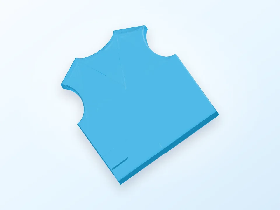 GILET JAUNE 3D model preview