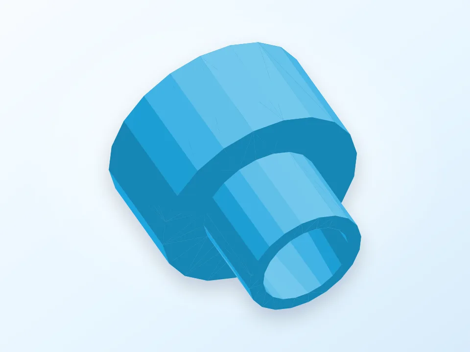 Vacuum Adapter 3D model preview