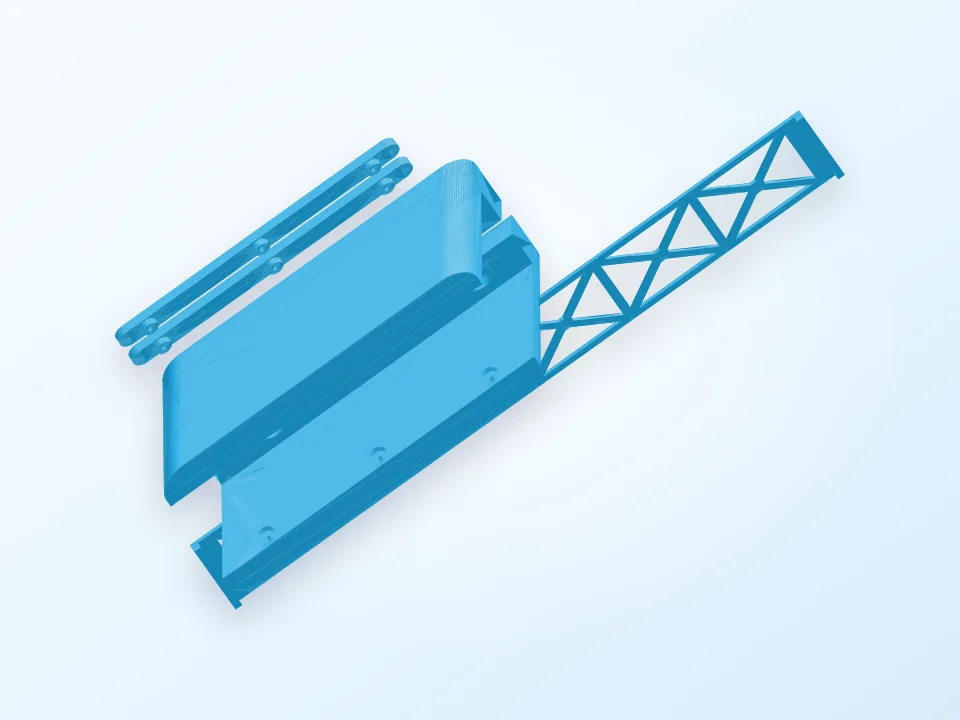 PS4 SLIM wall mount 3D model preview