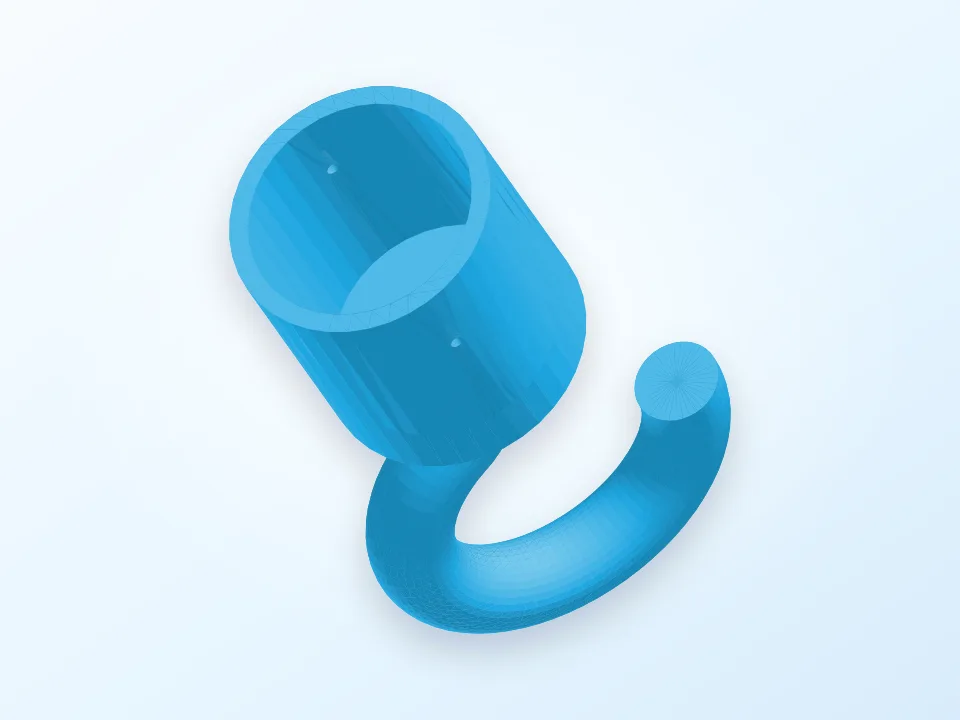 Hook for roof stairs 3D model preview