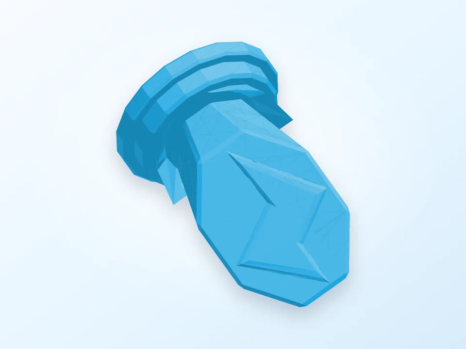 Lightning Bolt Trophy 3D model preview