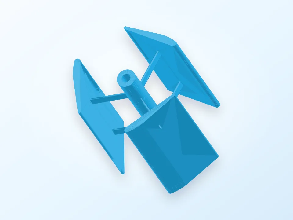 Wind Turbine 3D model preview