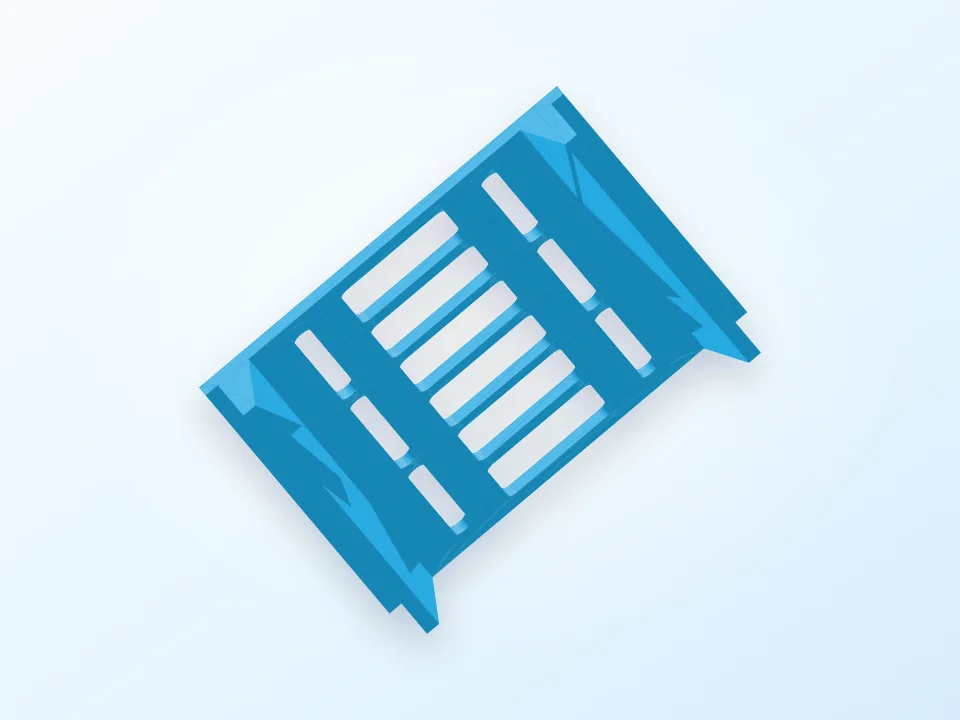 ZOHD Dart XL replacement battery bay 3D model preview