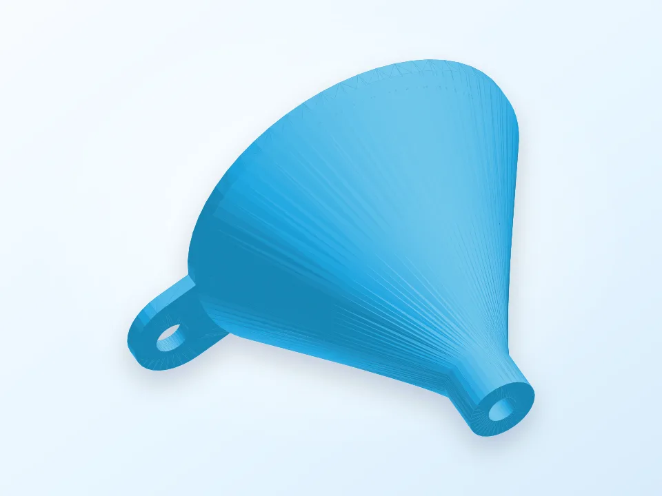 A simple funnel 3D model preview