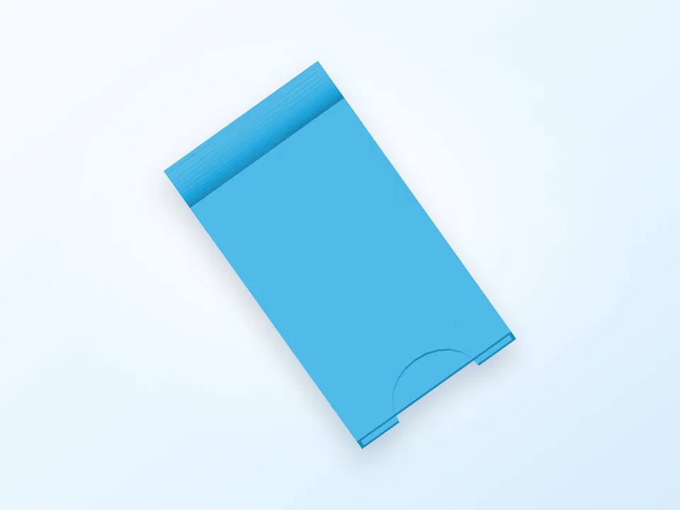 3-slot business card holder 3D model preview