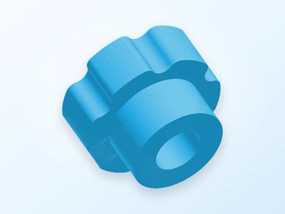 Knob (perilla) 3D model preview