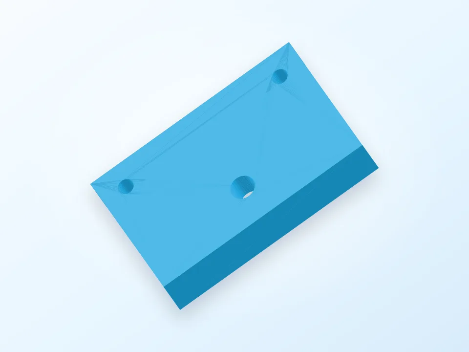 Compass Plate Mount 3D model preview