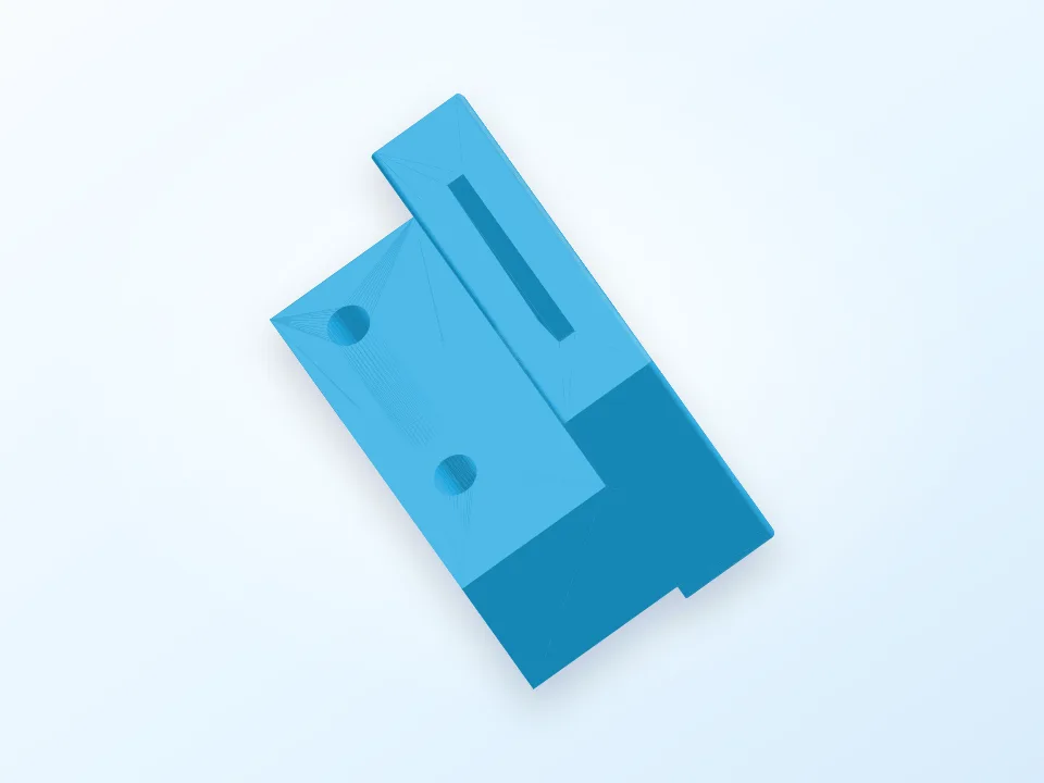 Alfawise U30 uSDCard Adapter mount 3D model preview