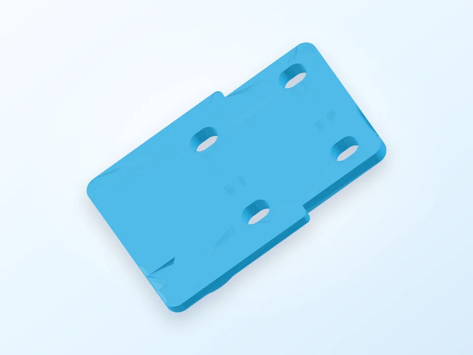 Fridge door pedal holder Rosenlew 3D model preview