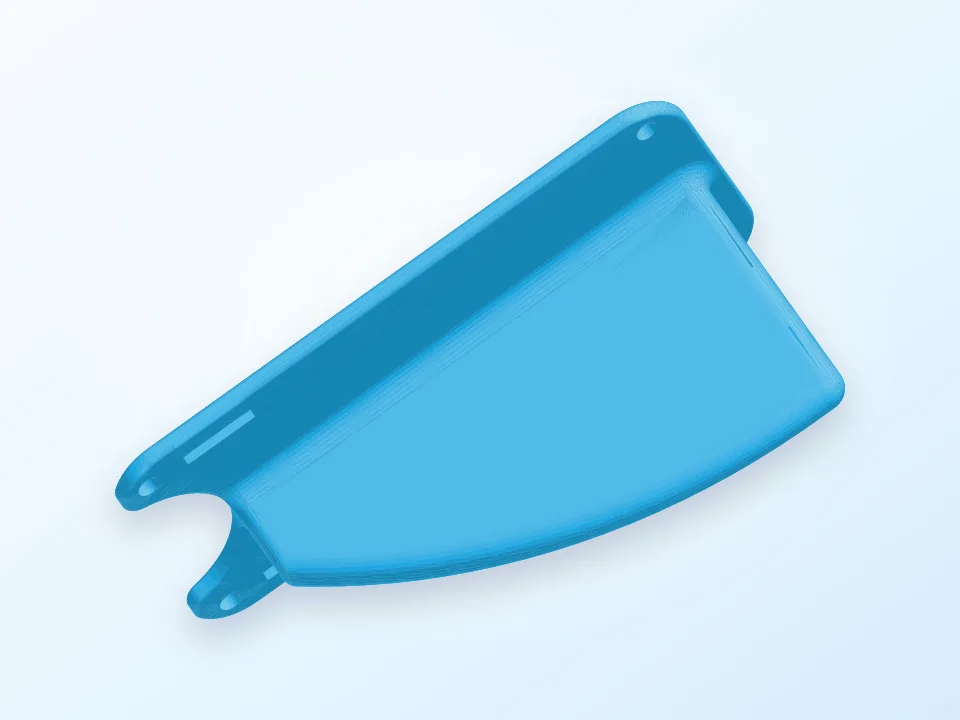 TOP PLATE CON ALETA PARA EL FRAME NECORA 3D model preview