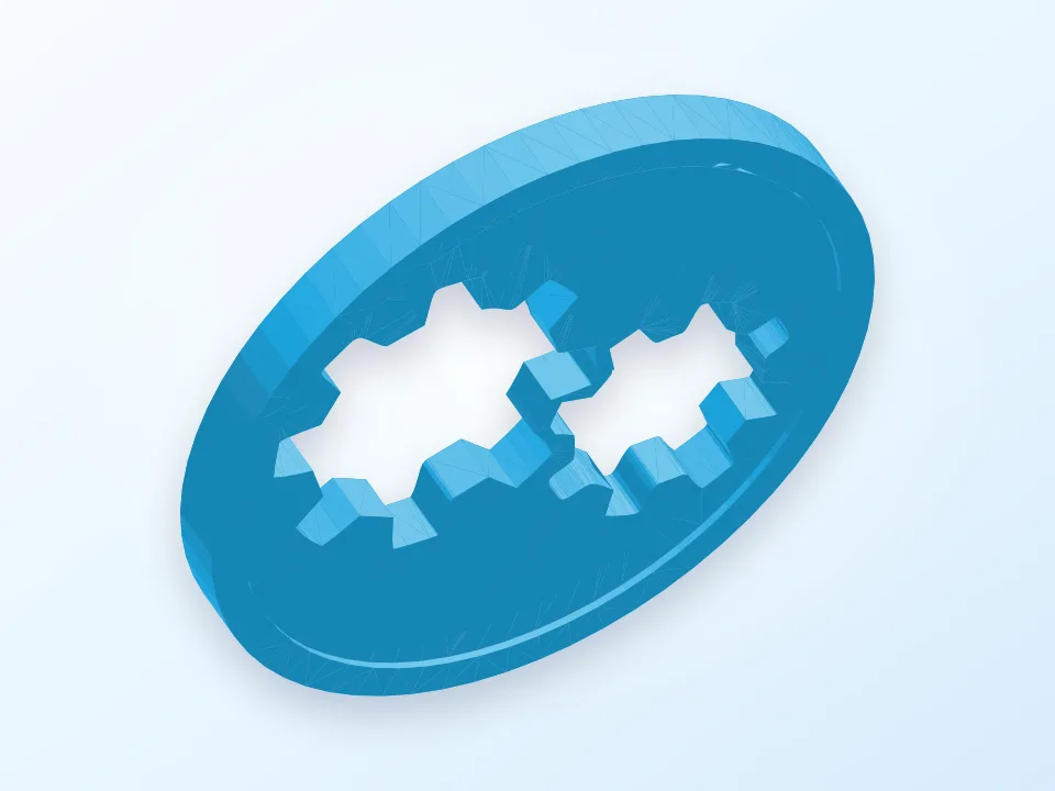 Maker Coin 3D model preview