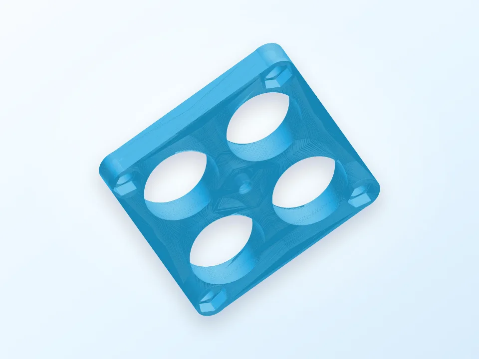 Mounting Plate for Webbed Belt 3D model preview
