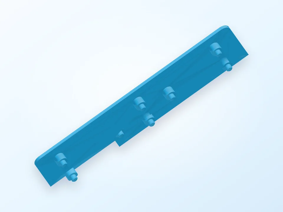 FPV Display LiPo battery holder 3D model preview