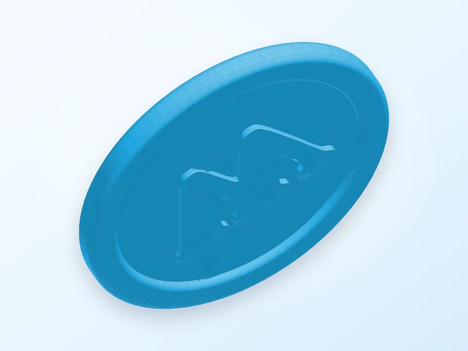 Workout Token 3D model preview