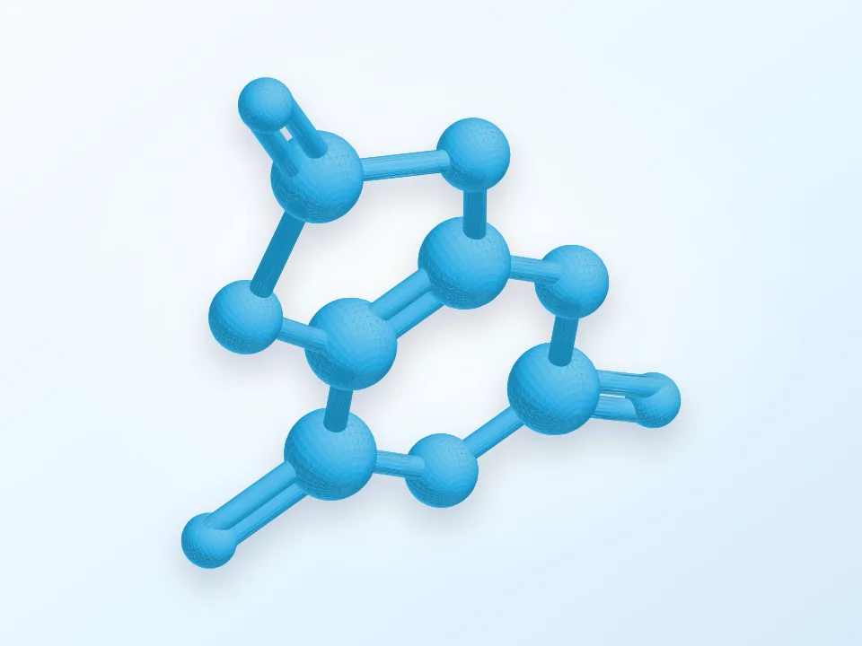 Uric Acid 3D model preview