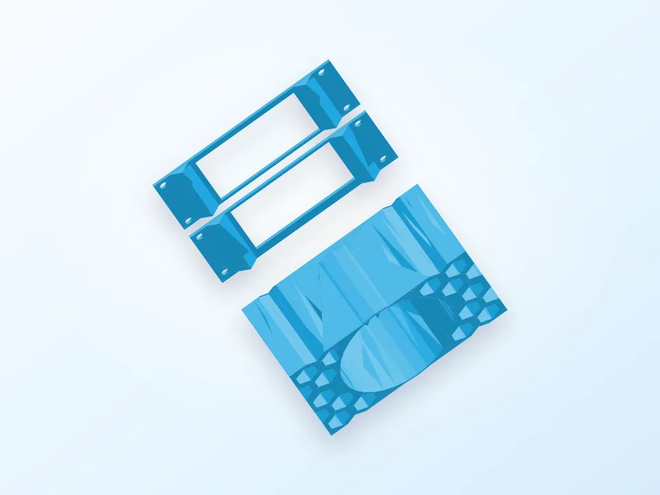 Front Mount Gimbal Damper 3D model preview