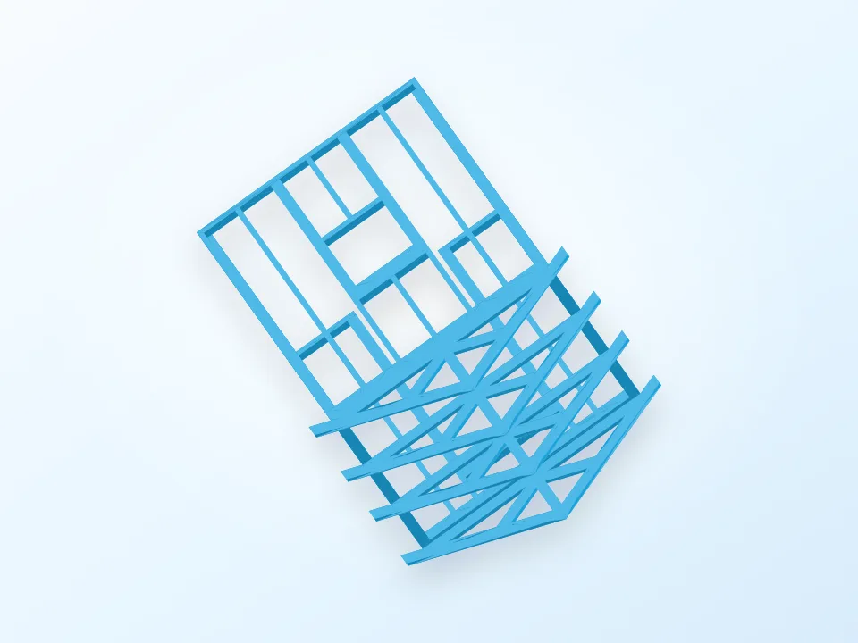 Shed Frame 3D model preview