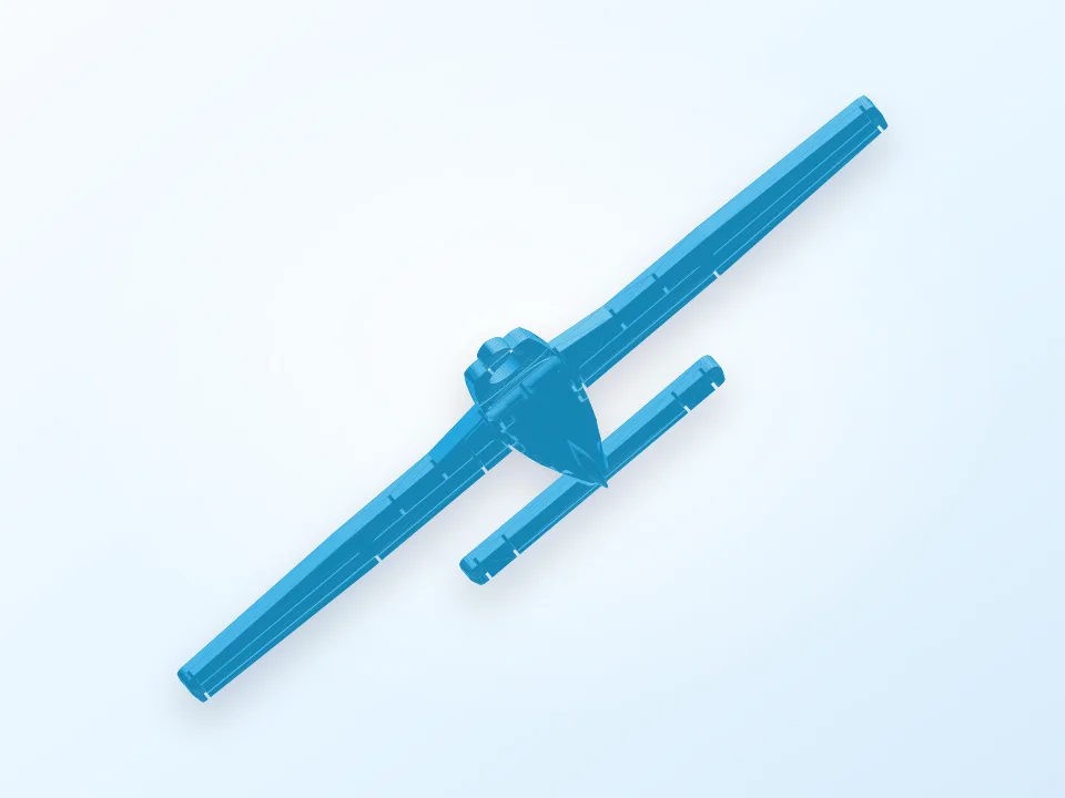 PA 28 Key Chain 3D model preview