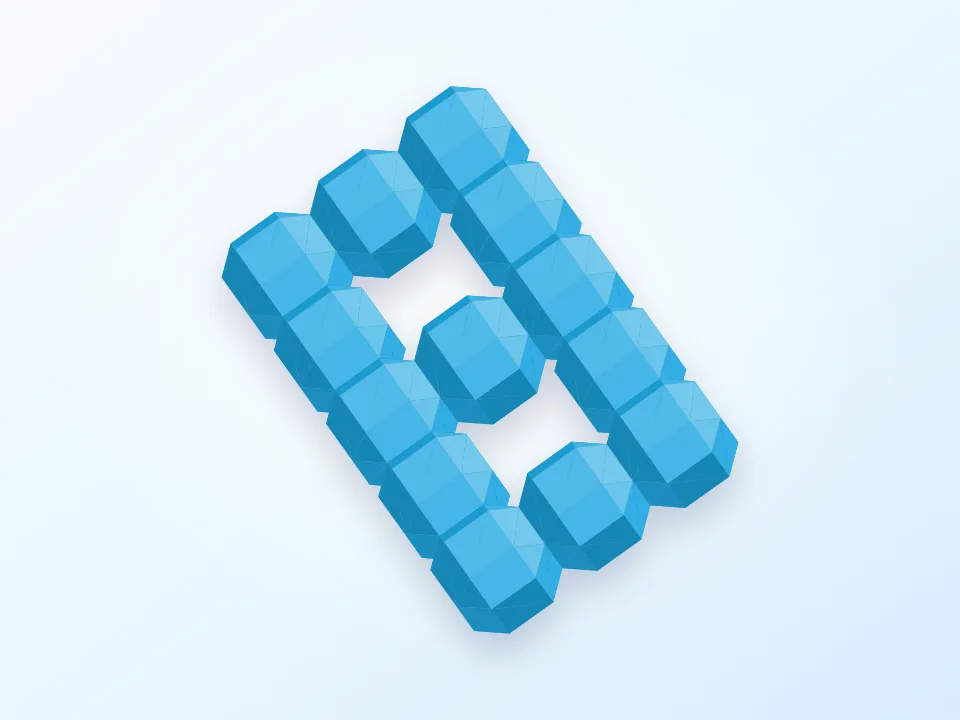 Alphabet 3D model preview