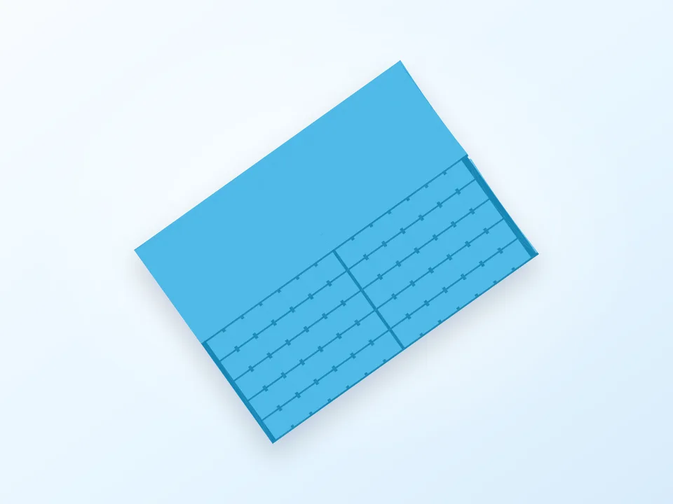 Ladenkommode für Widerstände - Resistor Box 3D model preview