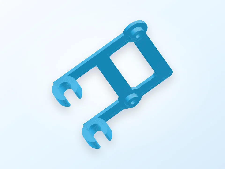 8mm Raspberry Pi Mount 3D model preview