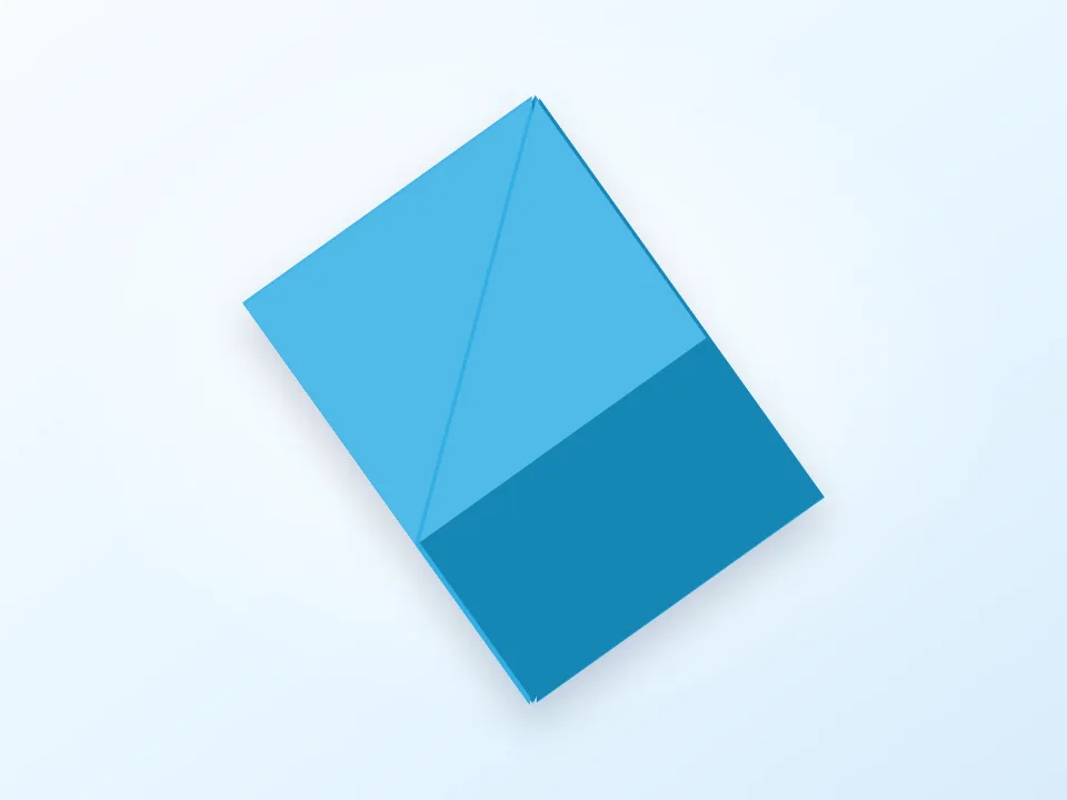 Cube to 6 Tetrahedra 3D model preview