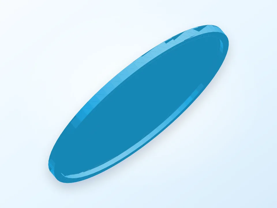 Resin coaster base 3D model preview