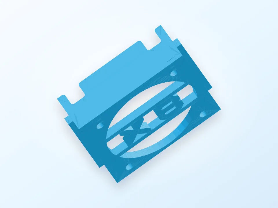 Tronxy X8 - Supporto Ventola 3D model preview