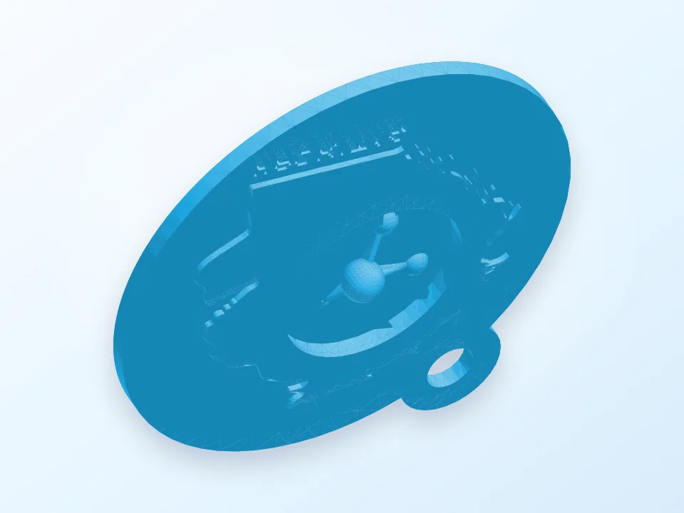 Keychain Hackit14 3D model preview