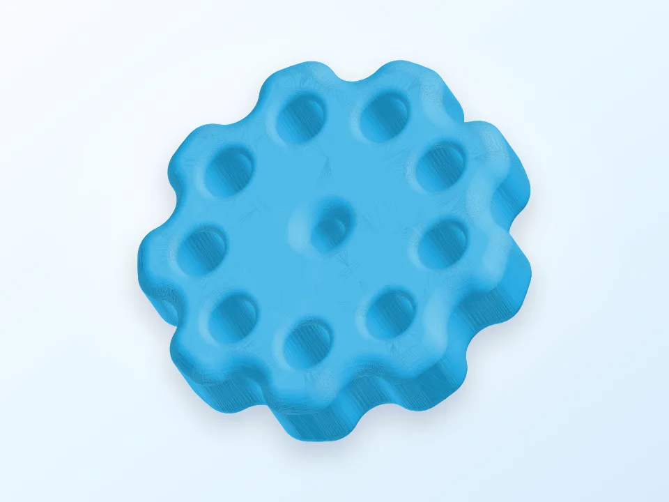 Molette avec insert écrou M3-M4 3D model preview
