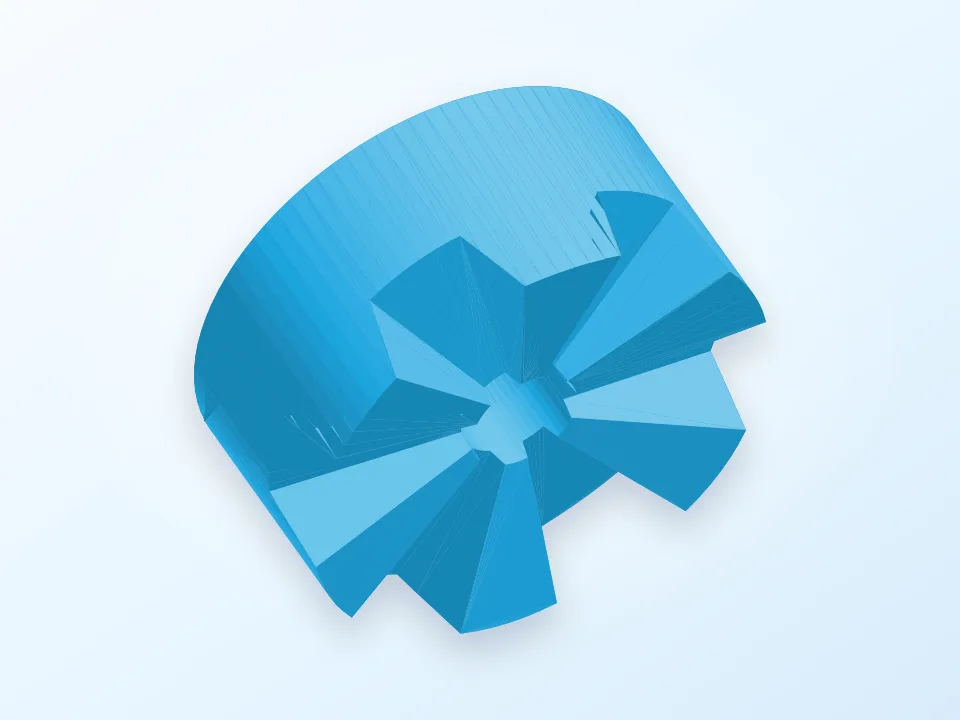 Customizable Hirth Joint (vertex version) (library) 3D model preview