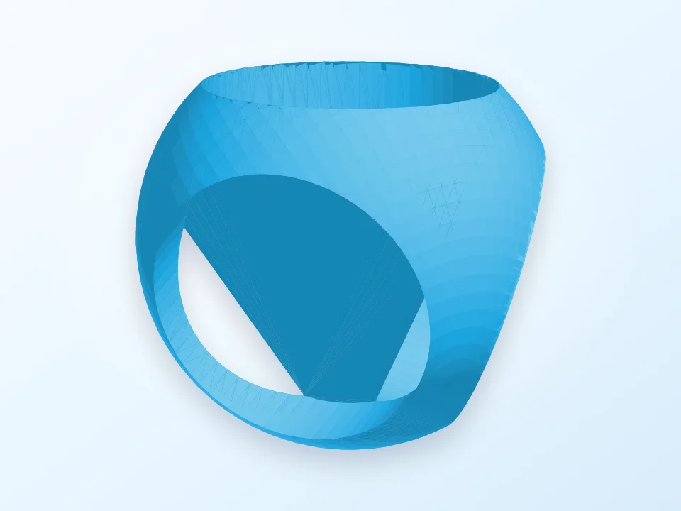 OpenSCAD: infinite volumes desired 3D model preview