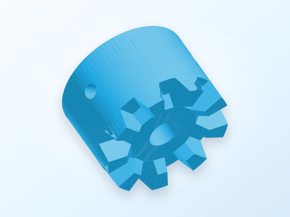 Customizable Hirth Joint (CSG version) (library) 3D model preview