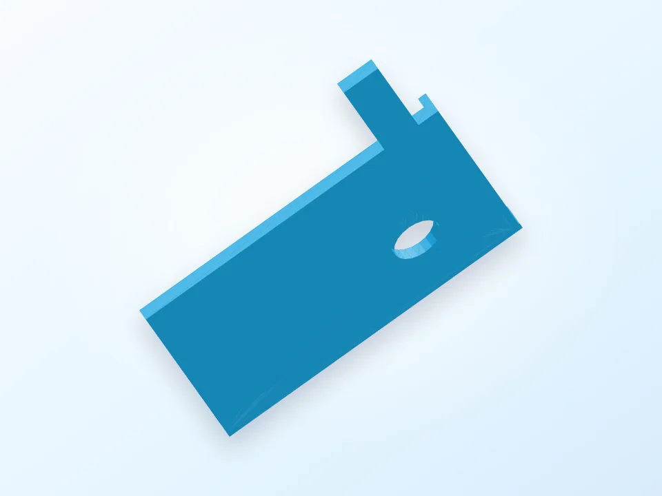 Configurable Mirror Brackets for 3D Printer Beds 3D model preview