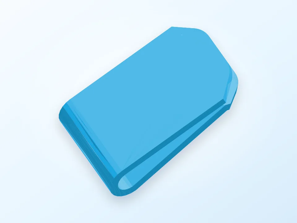 Money clip 3D model preview