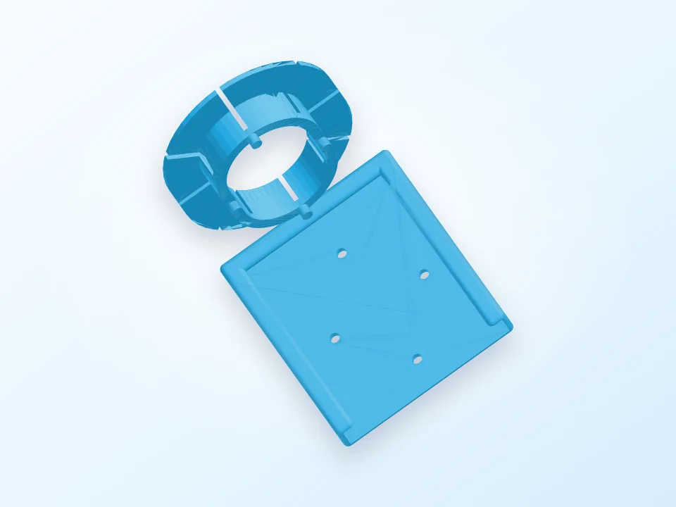 Fully Parametric iPod Wire Manager 3D model preview