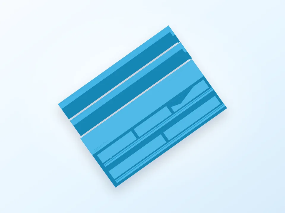 Ear Ring Jewellery Case 3D model preview