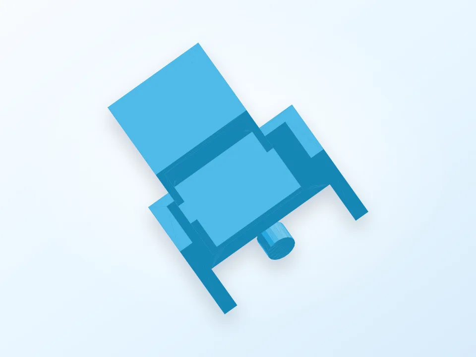 Webcam mount on the top of ViewSonic monitor 3D model preview