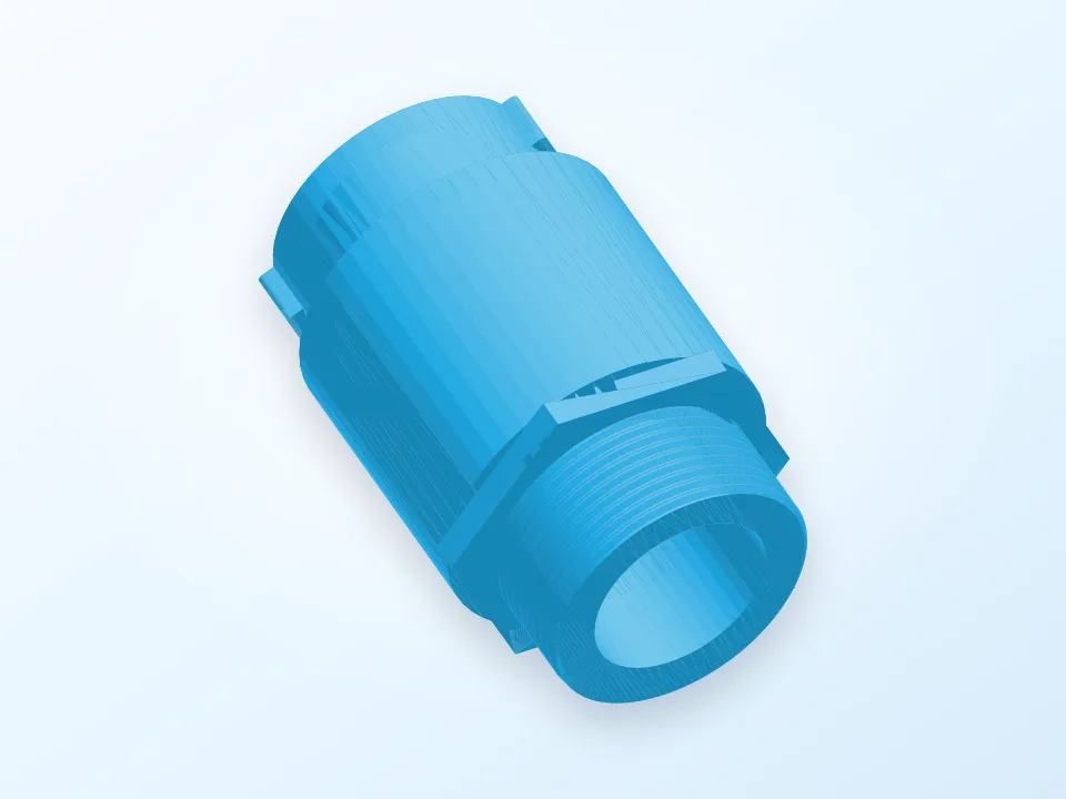 Hot Tub filter adapter 3D model preview