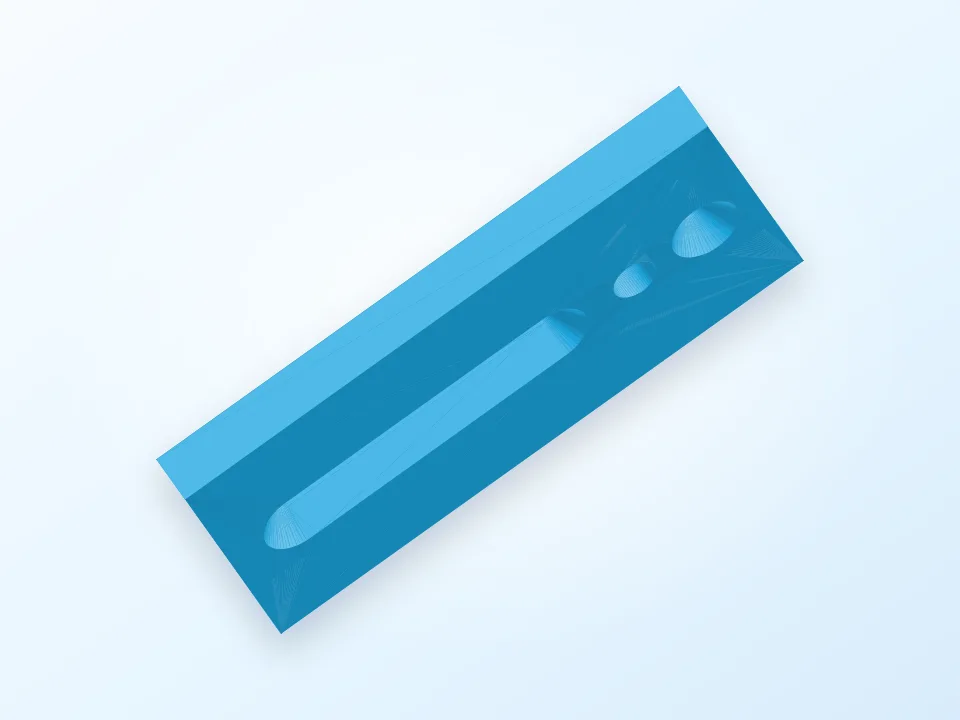 Screwable block with holes 3D model preview