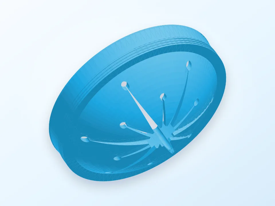 Garbage disposal Baffle 3D model preview