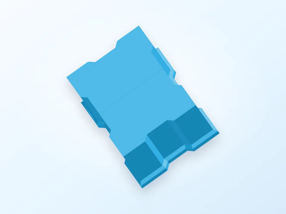 Large Stackable Drawer / Большой штабелируемый ящик 3D model preview