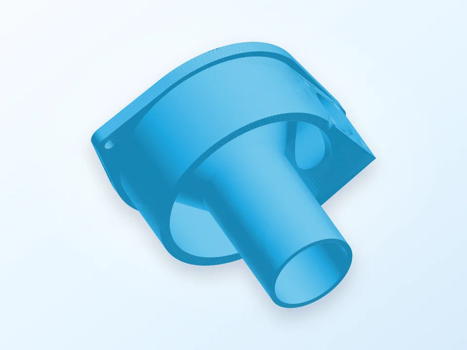 Desktop dust collector 3D model preview