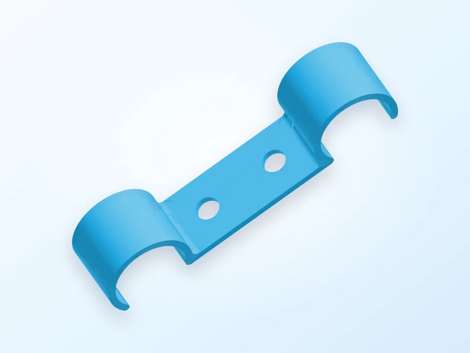 Tube clips / spacers 3D model preview
