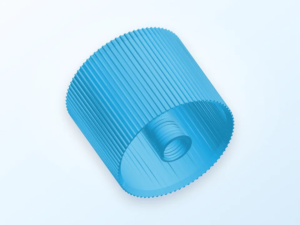 Designer Toilet Paper Holder 3D model preview
