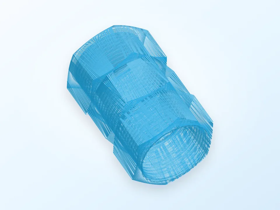 Pen holder nuts 3D model preview