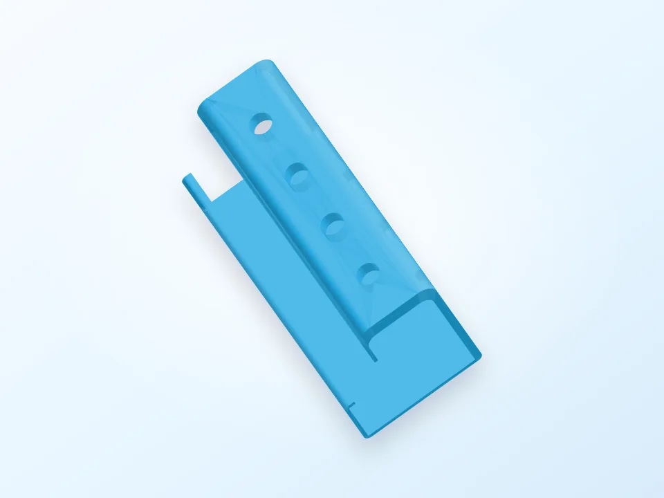 RigidBot USB Hub Mount 3D model preview