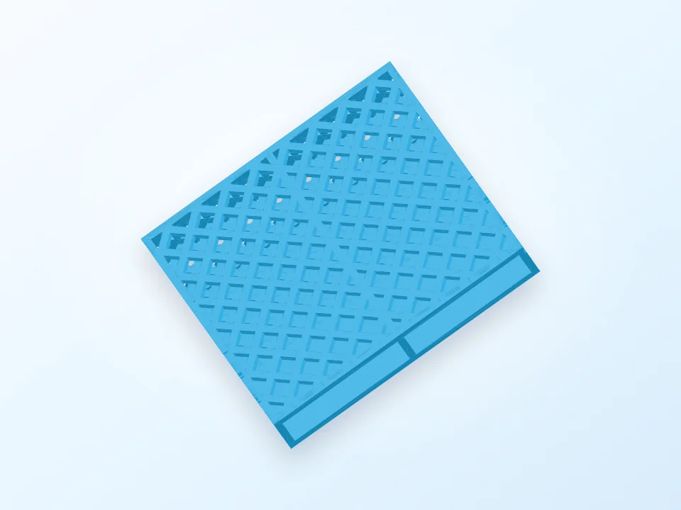 Riser Shelf V2 (Customizable) 3D model preview